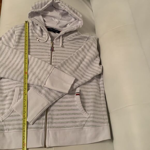 Tommy Hilfiger Stripped Hoodie Women’s Size L - Picture 5 of 11